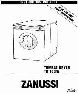 Zanussi Clothes Dryer TD160A-page_pdf